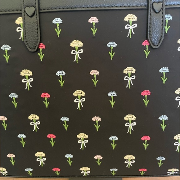 BETSEY JOHNSON Tote / Shoulder Bag / Crossbody w Bag Charms FIRM PRICE - Picture 3 of 16